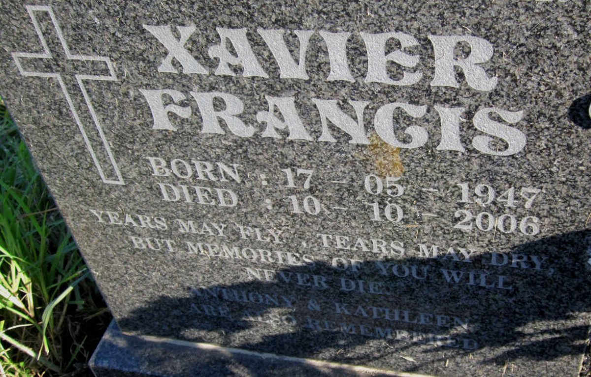 SPENCER Xavier Francis 1947-2006