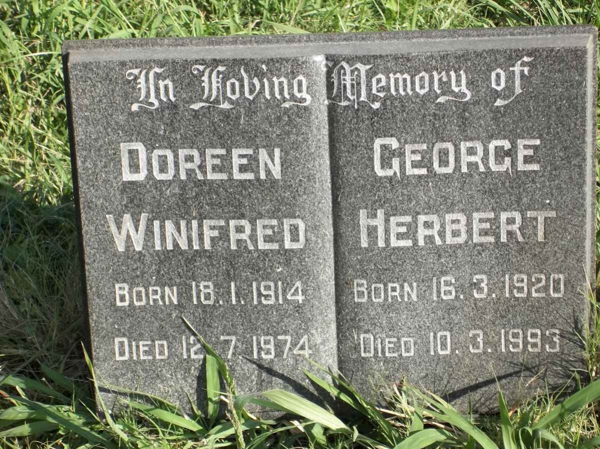 SIMKISS George Herbert 1920-1993 &amp; Doreen Winifred 1914-1974