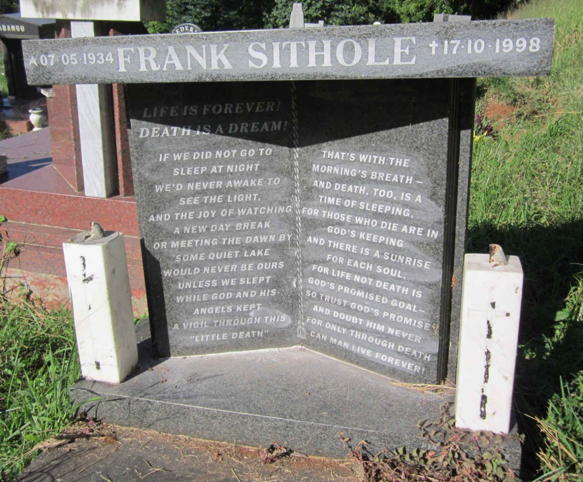 SITHOLE Frank 1934-1998