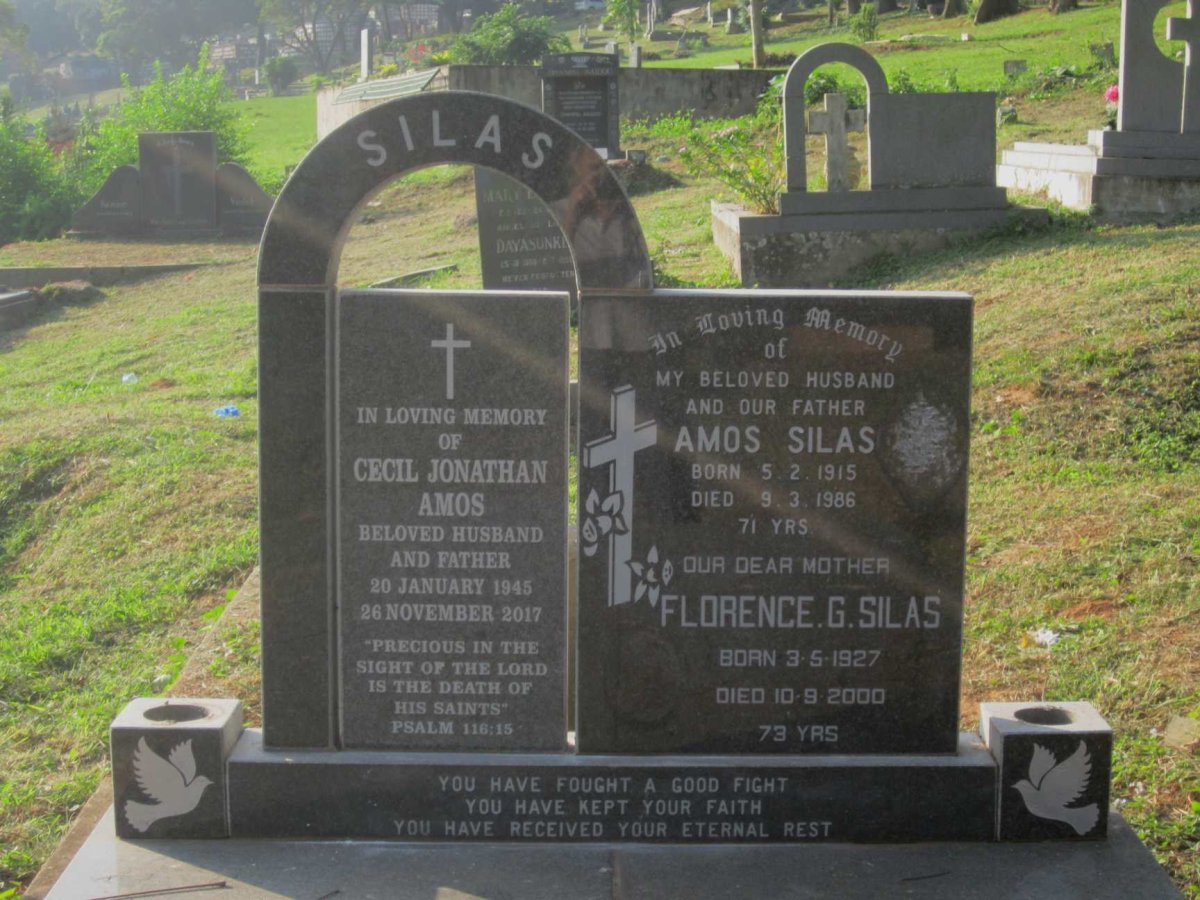 SILAS Amos 1915-1986 &amp; Florence G. 1927-2000 :: SILAS Cecil Jonathan Amos 1945-2017