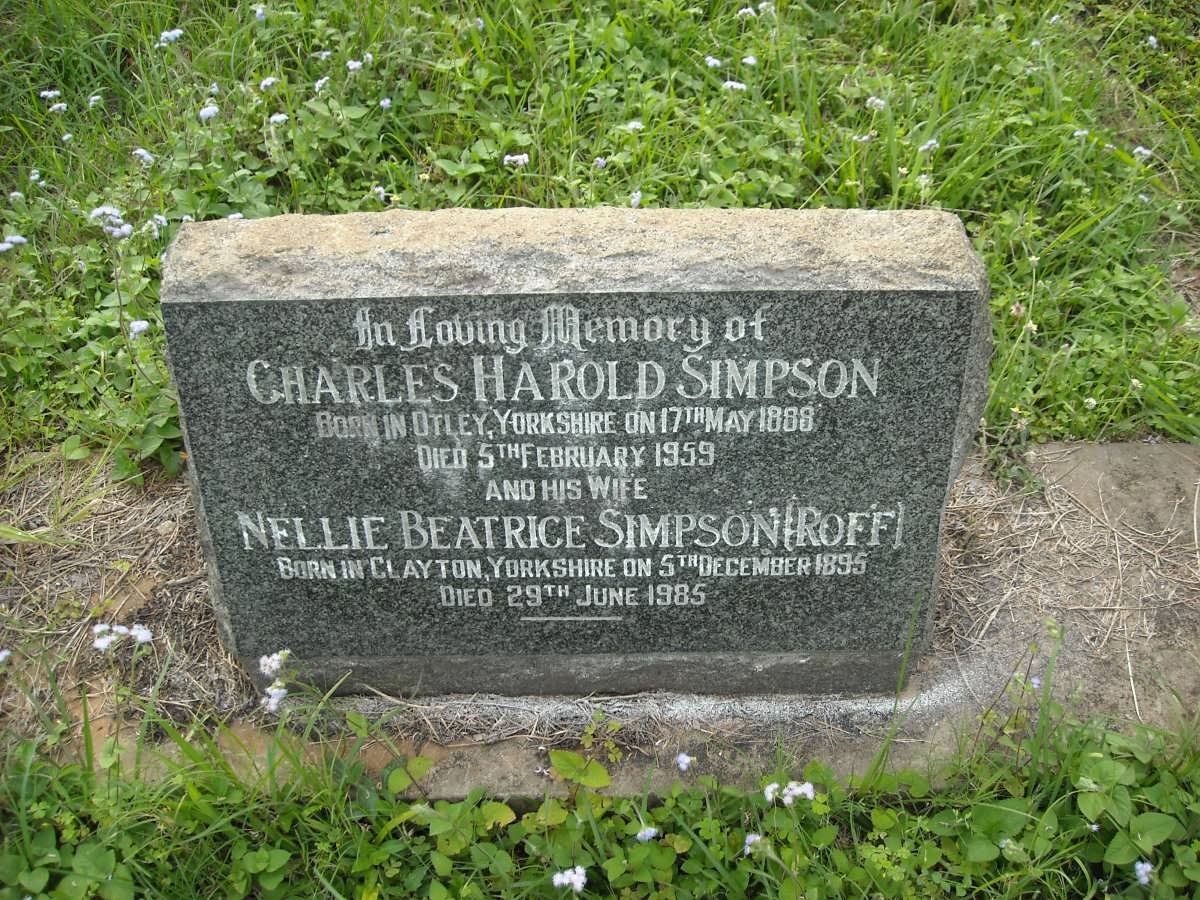 SIMPSON Charles Harold 1888-1959 &amp; Nellie Beatrice ROFF 1895-1985
