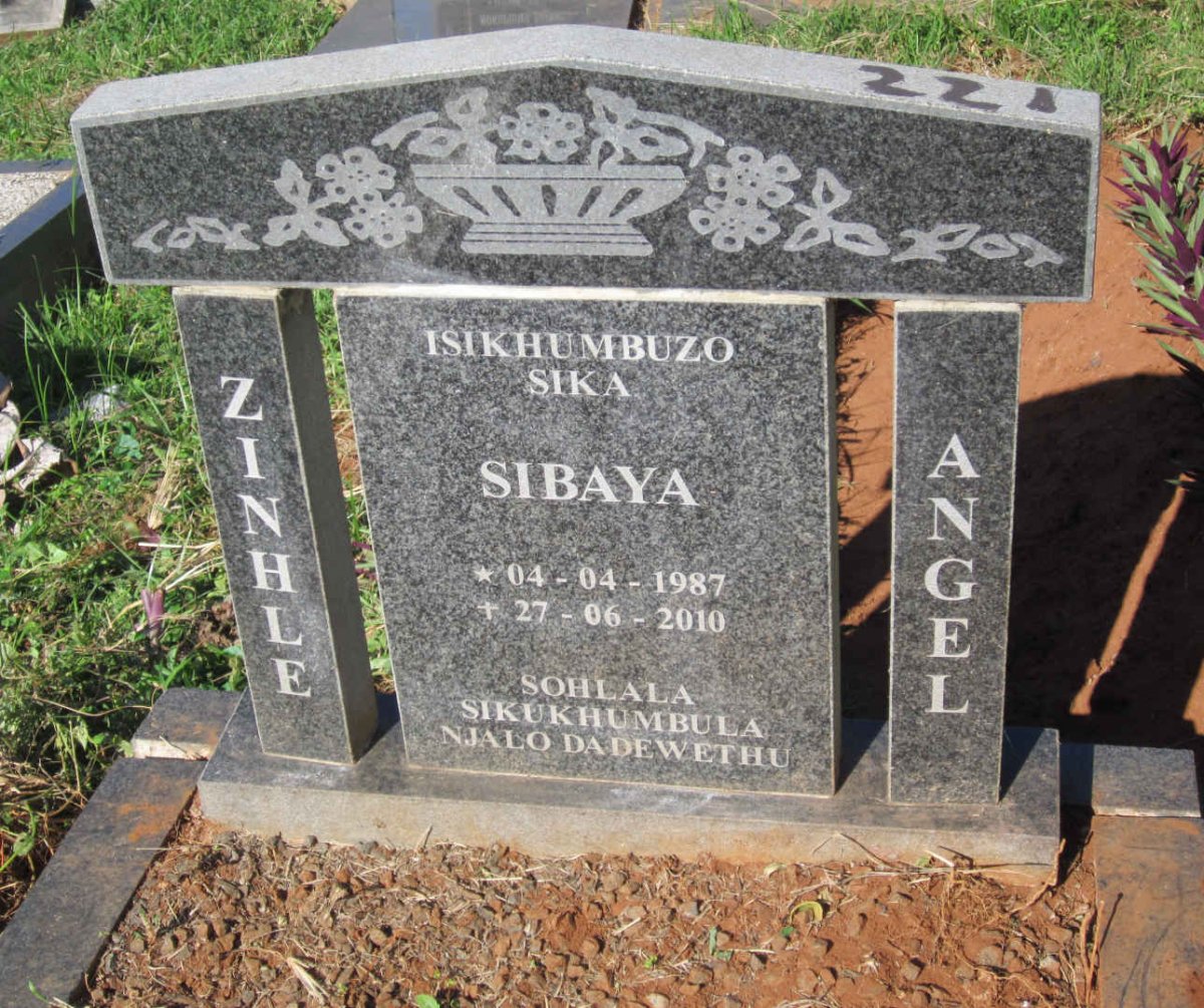 SIBAYA Zinhle Angel 1987-2010