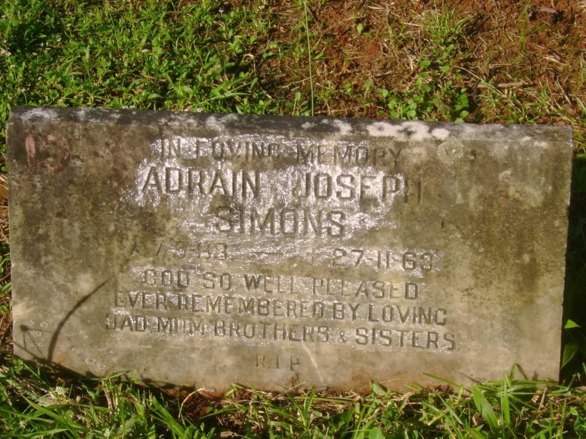 SIMONS Adrain Joseph 1963-1963
