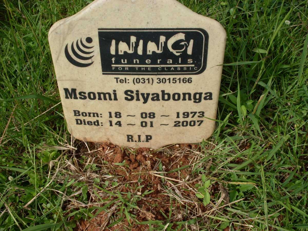 SIYABONGA Msomi 1973-2007