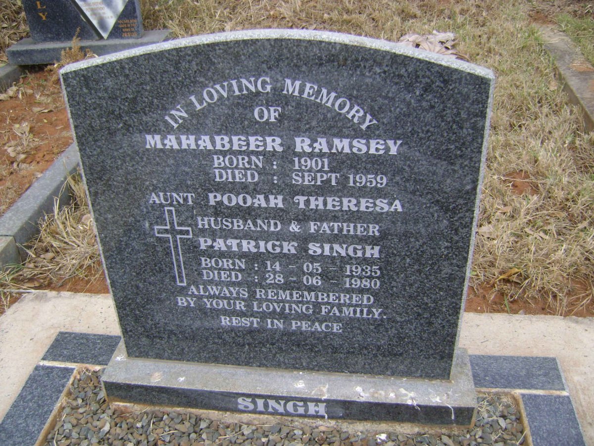 SINGH Mahabeer Ramsey 1901-1959 :: SINGH Patrick 1935-1980