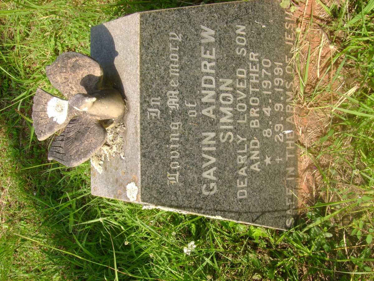 SIMON Gavin Andrew 1970-1991 :: SIMON Basil Andrew -1948