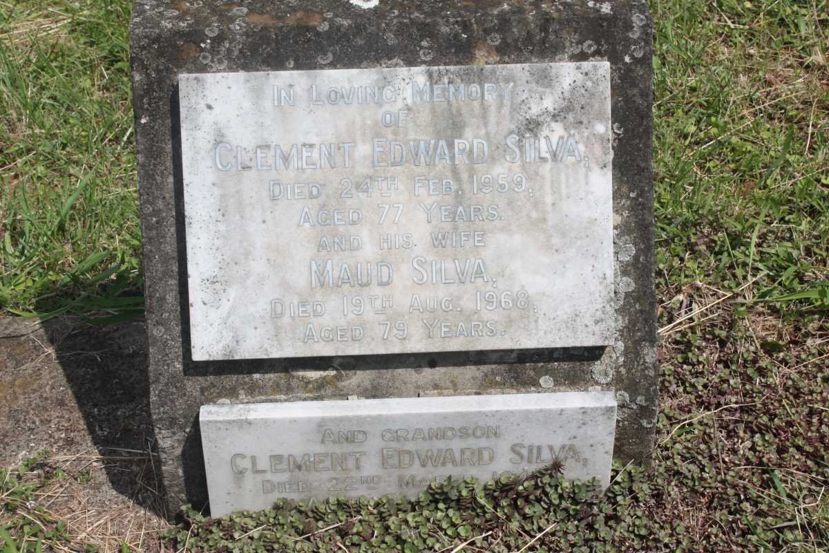 SILVA Clement Edward -1959 &amp; Maud -1968 :: SILVA Clement Edward -1940