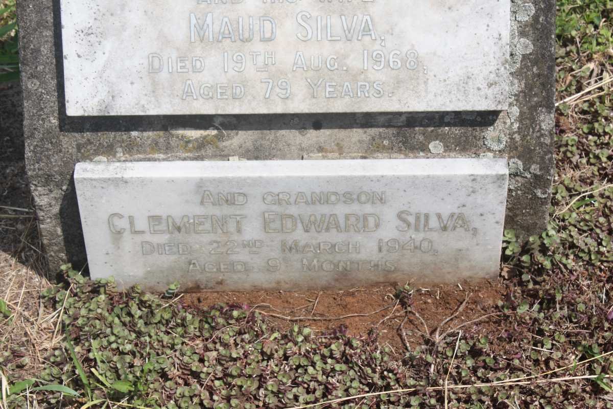 SILVA Clement Edward -1959 &amp; Maud -1968 :: SILVA Clement Edward -1940