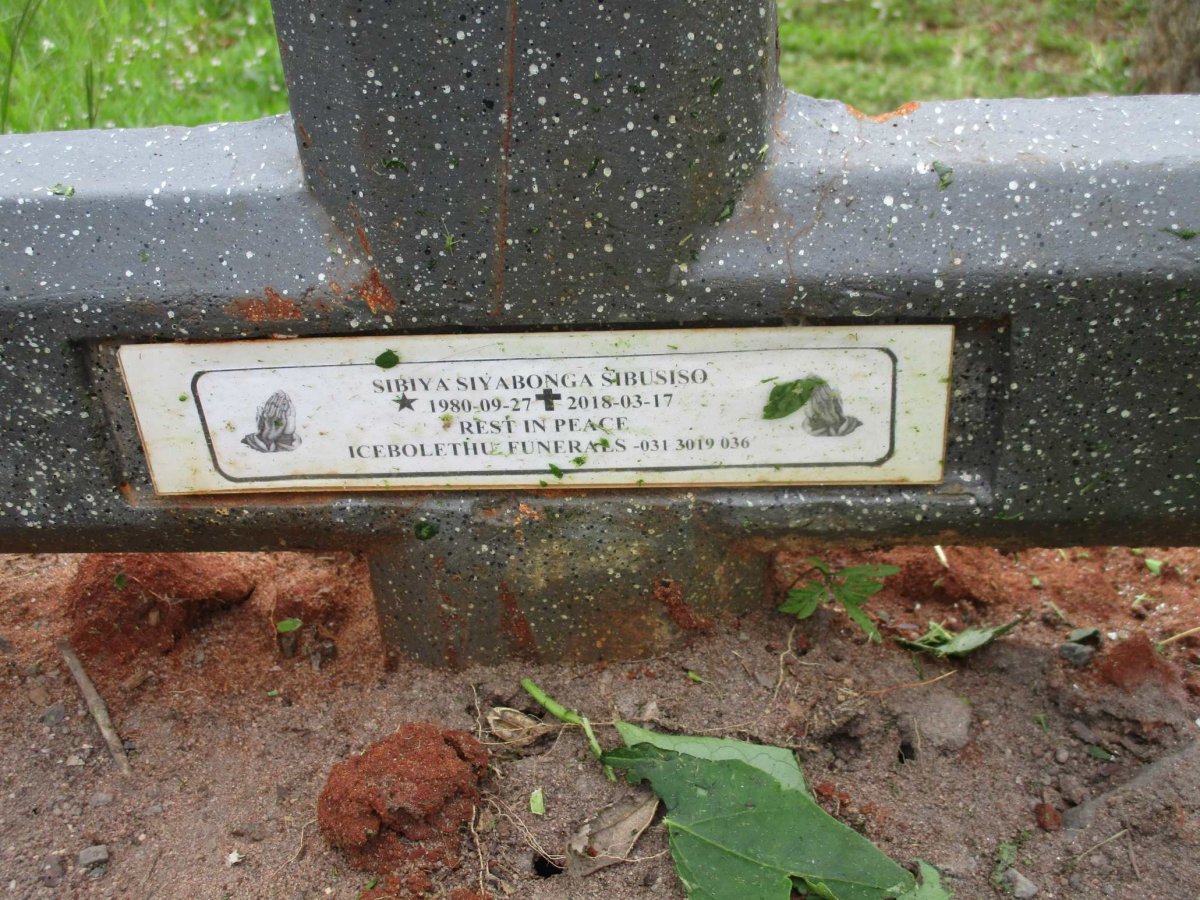 SIBUSISO Sibiya Siyabonga 1980-2018