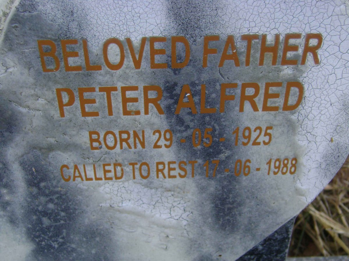SIMONS Peter Alfred 1925-1988 &amp; Evelyn Johanna 1929-1975 :: SIMONS Peter Anthony 1956-1981