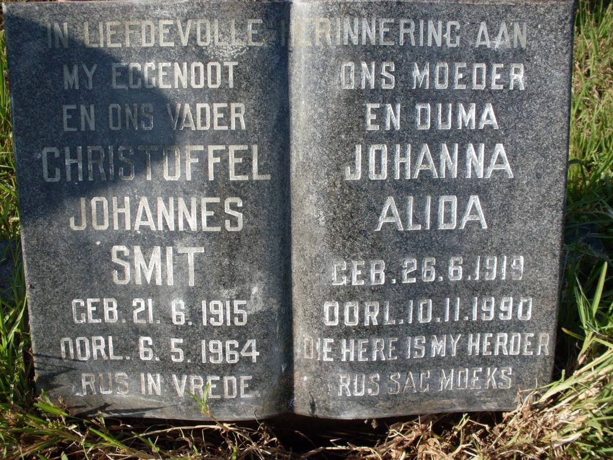 SMIT Christoffel Johannes 1915-1964 &amp; Johanna Alida 1919-1990