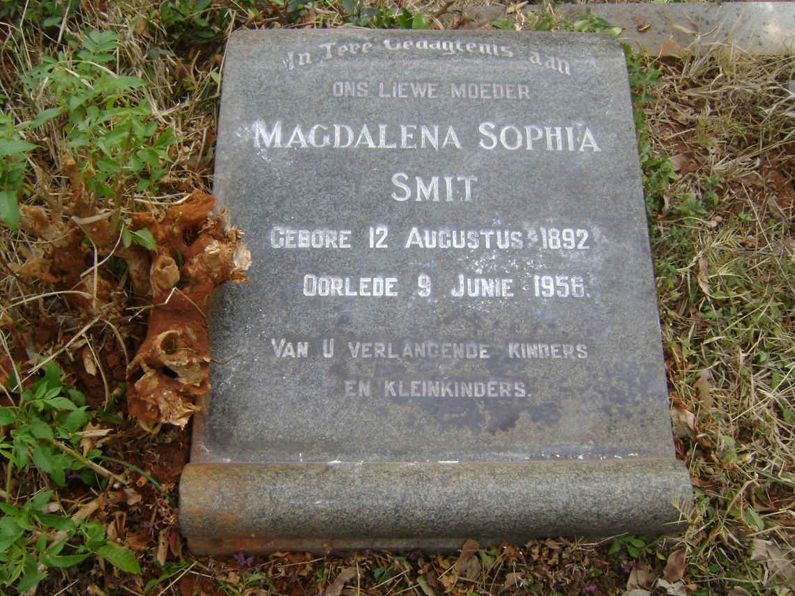 SMIT Magdalena Sophia 1892-1956