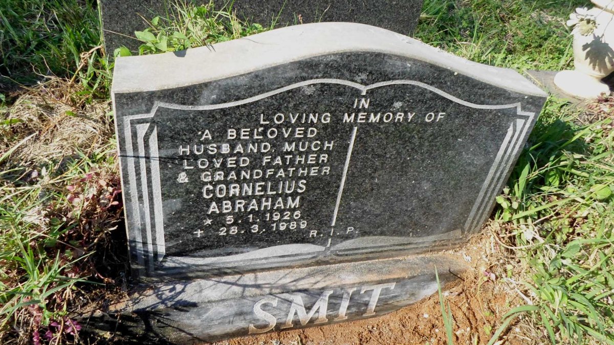SMIT Cornelius Abraham 1926-1989