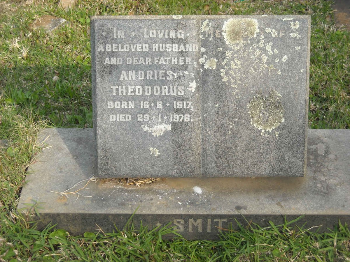 SMIT Andries Theodorus 1917-1976