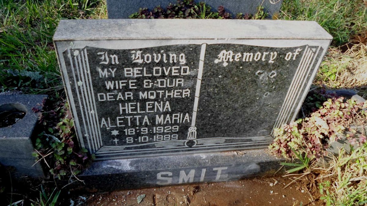 SMIT Helena Aletta Maria 1929-1989