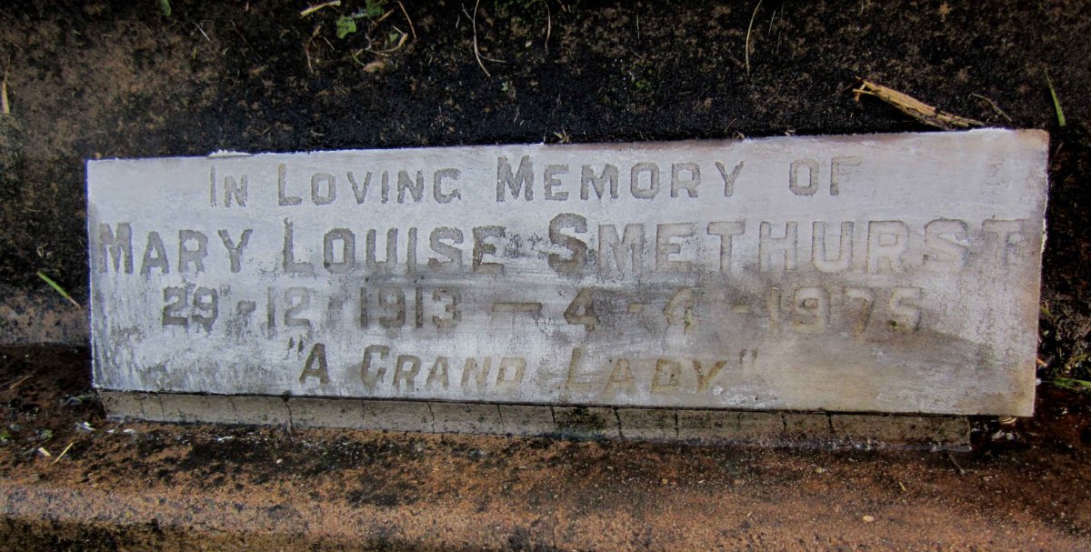 SMETHURST Mary Louise 1913-1975