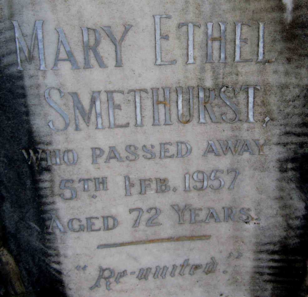 SMETHURST Mary Ethel -1957