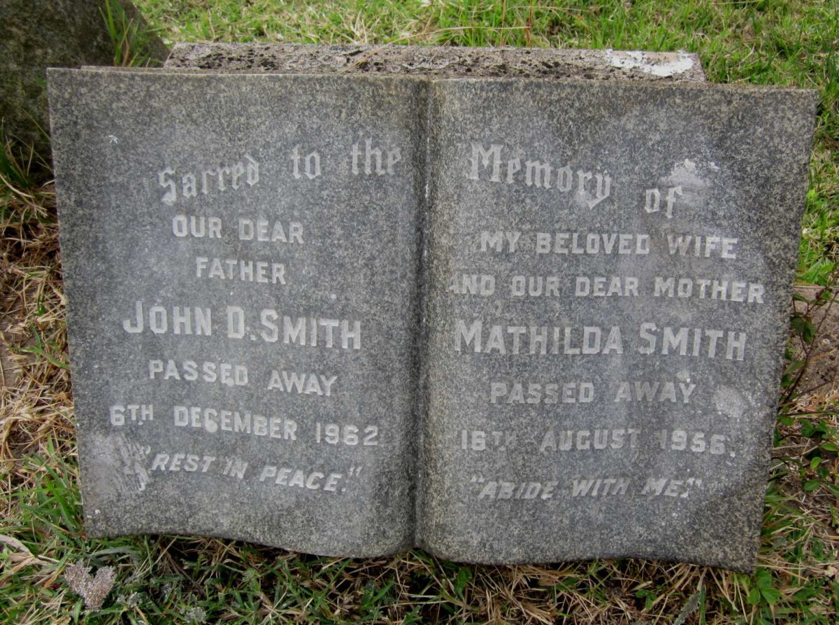 SMITH John D. -1962 &amp; Mathilda -1956