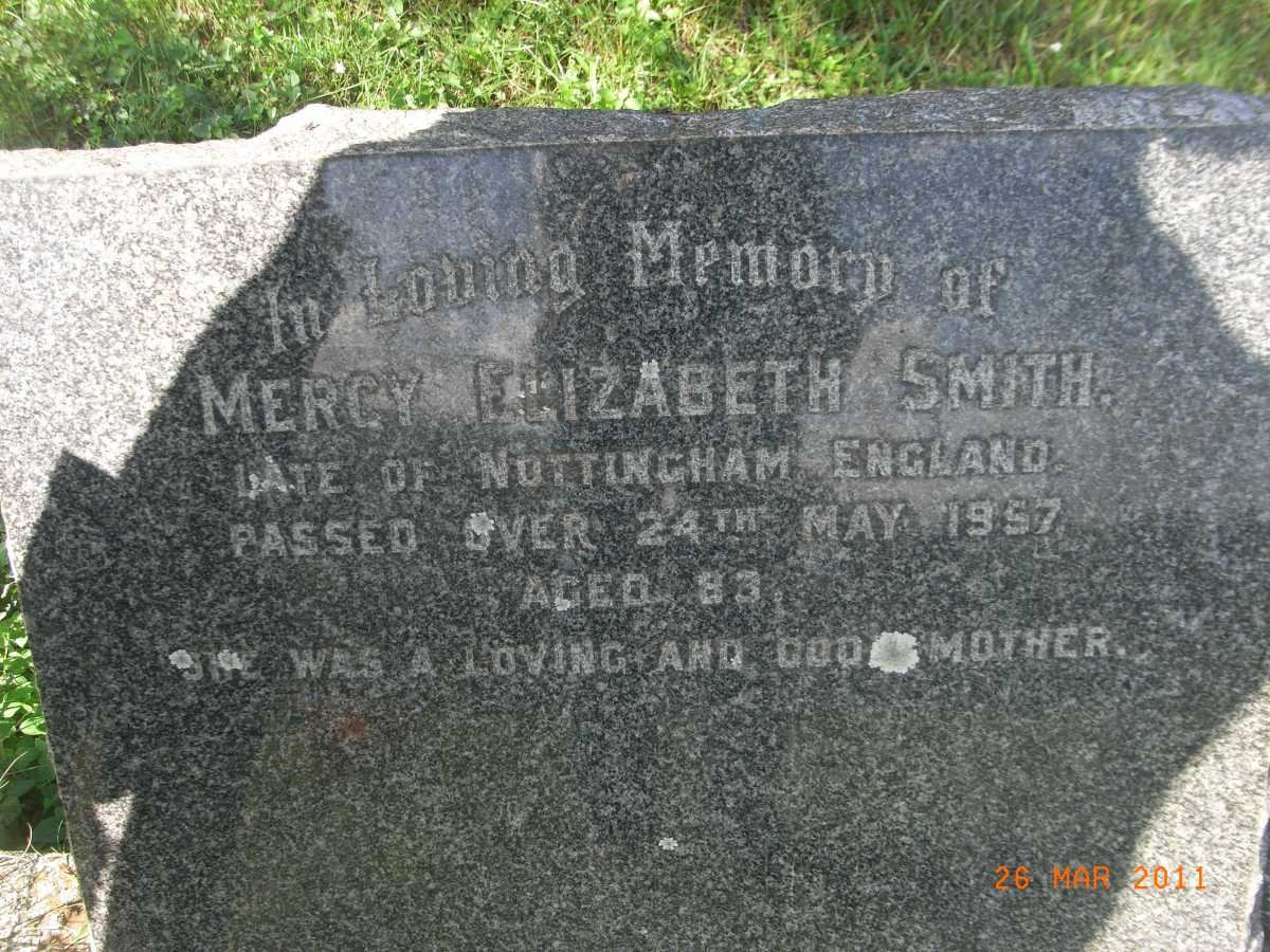 SMITH Mercy Elizabeth -1957