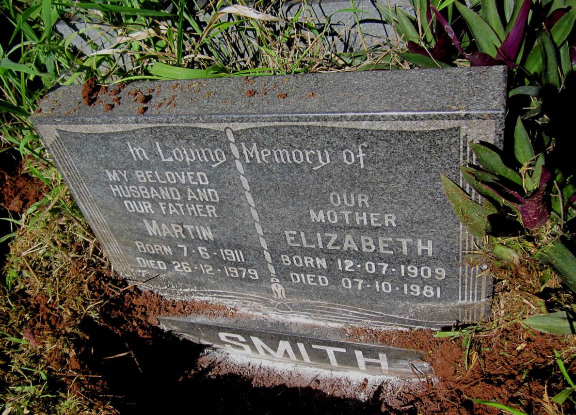 SMITH Martin 1911-1979 &amp; Elizabeth 1909-1981