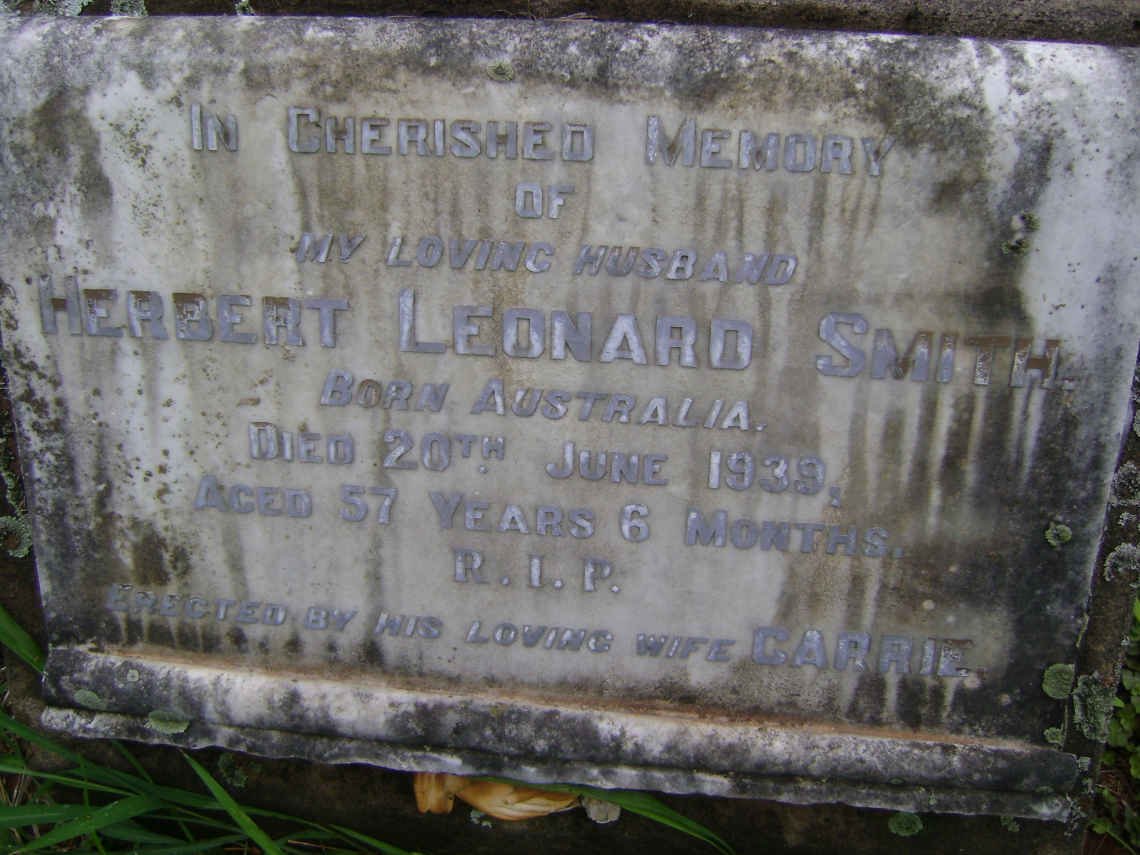 SMITH Herbert Leonard -1939