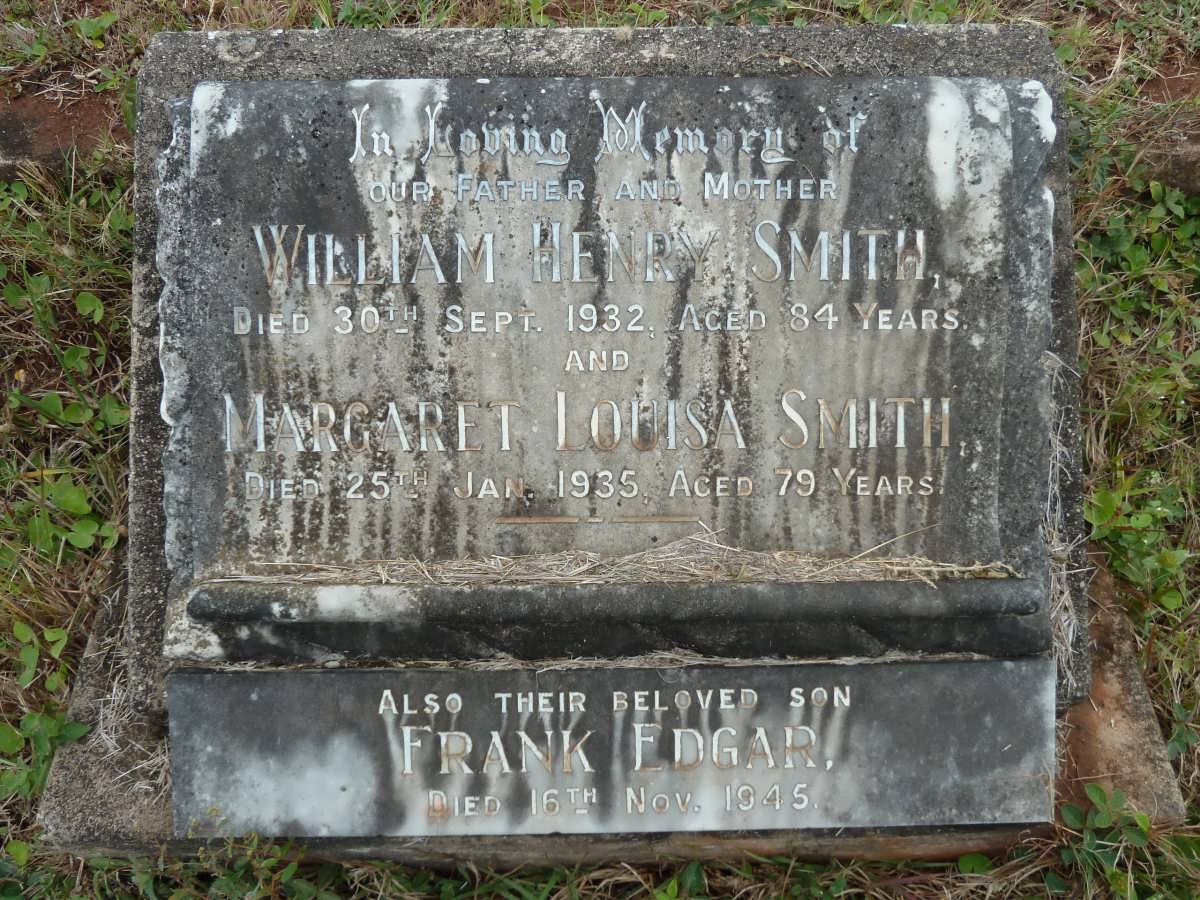 SMITH William Henry -1932 &amp; Margaret Louisa -1935 :: SMITH Frank Edgar -1945