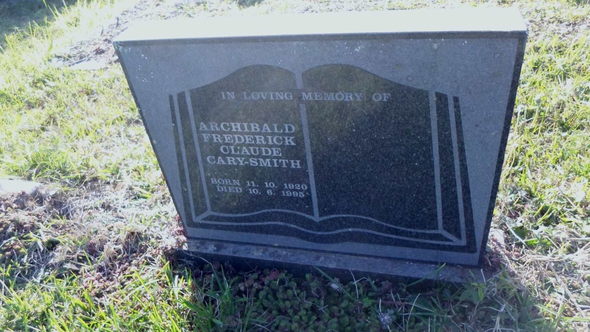 SMITH Archibald Frederick Claude, CARY 1920-1995