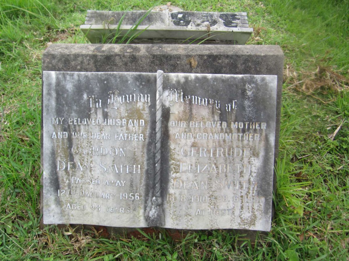 SMITH Gordon, DEAN -1956 &amp; Gertrude Elizabeth 1910-1980