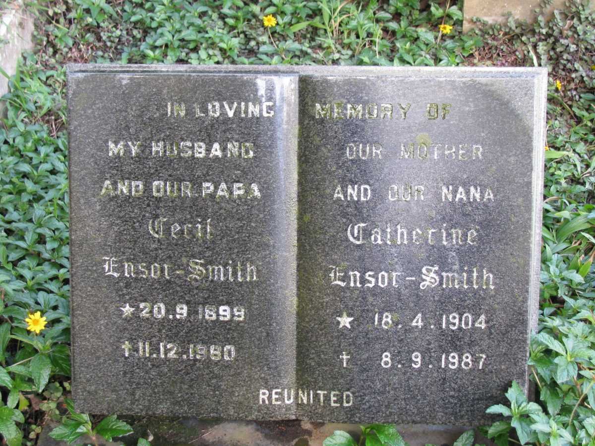 ENSOR-SMITH Cecil 1899-1980 &amp; Catherine 1904-1987