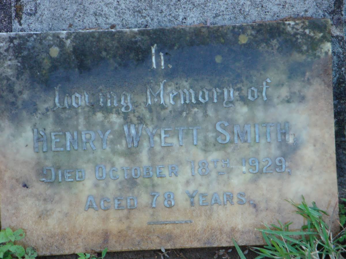 SMITH Henry Wyett -1929