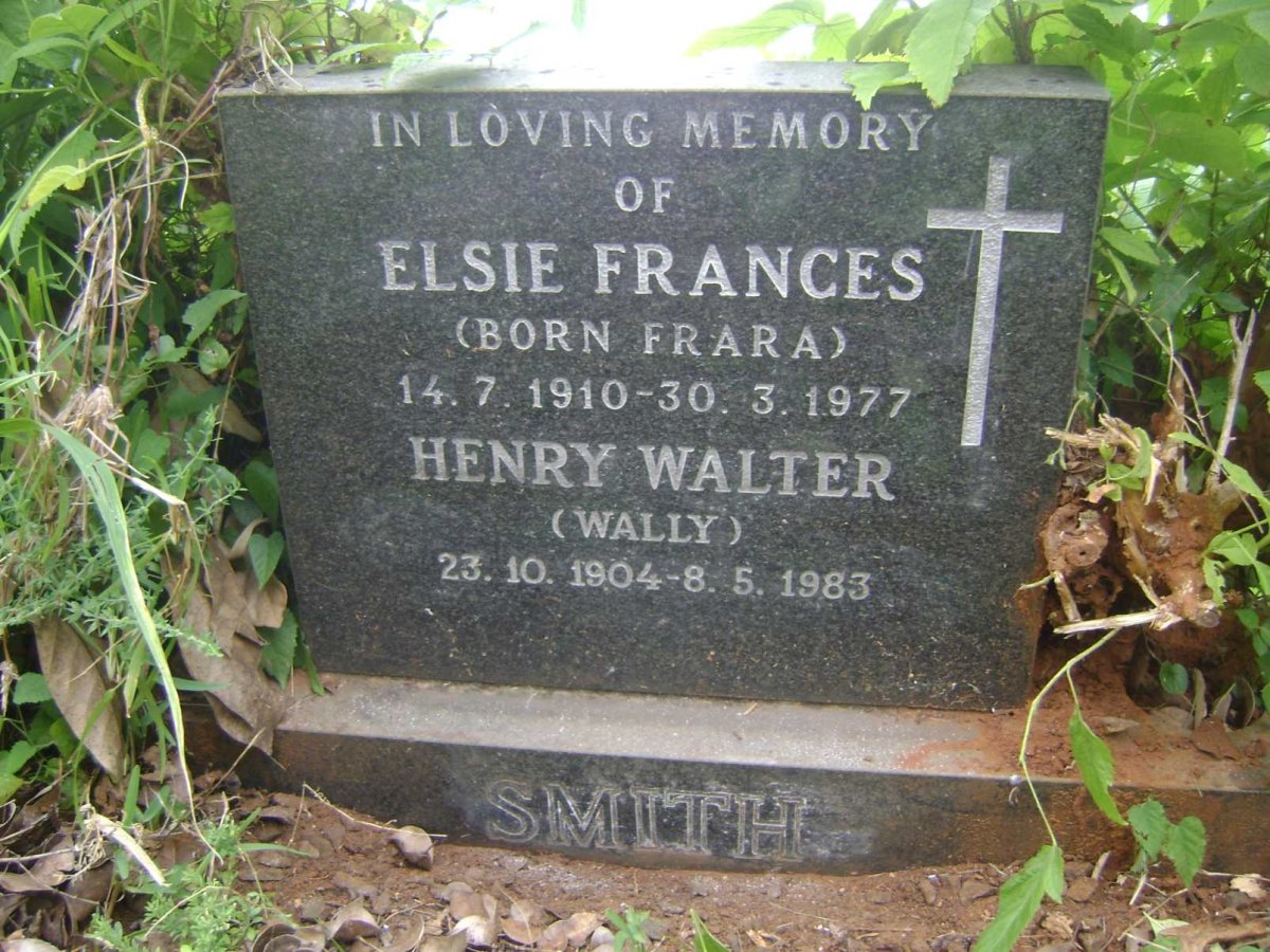SMITH Henry Walter 1904-1983 &amp; Elsie Frances FRARA 1910-1977