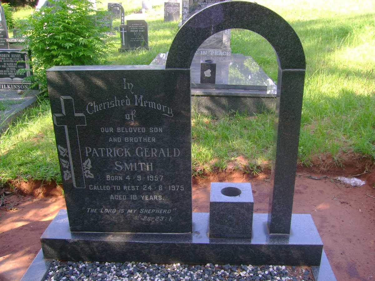 SMITH Patrick Gerald 1957-1975
