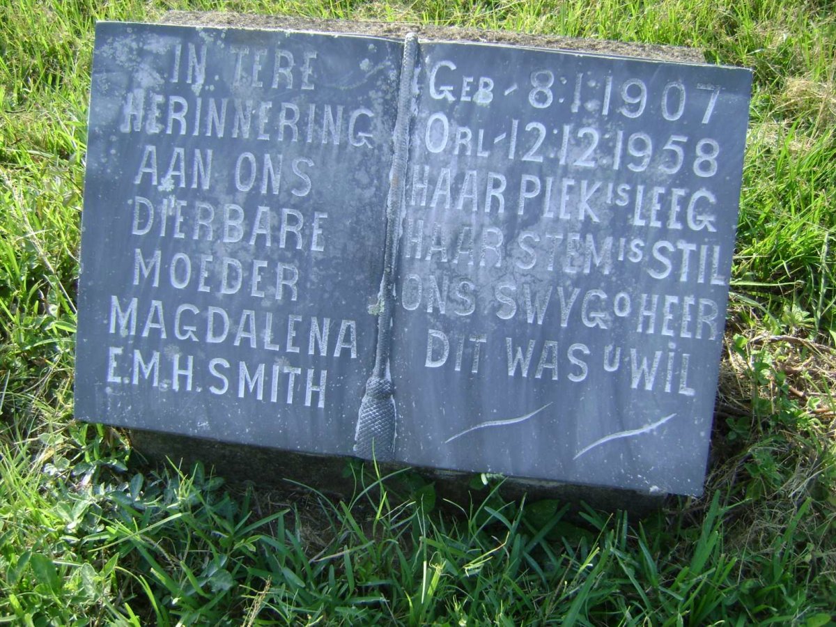 SMITH Magdalena E.M.H. 1907-1958