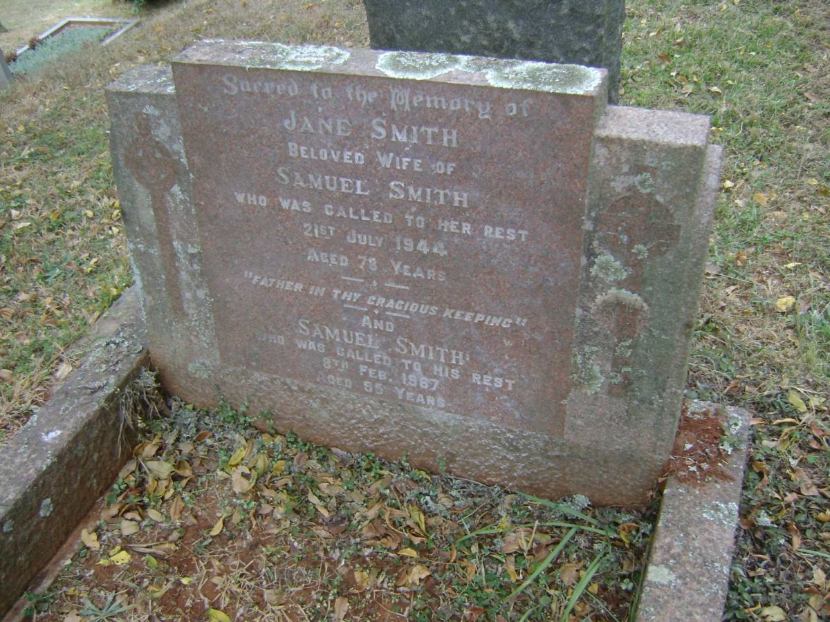 SMITH Samuel -1967 &amp; Jane -1944