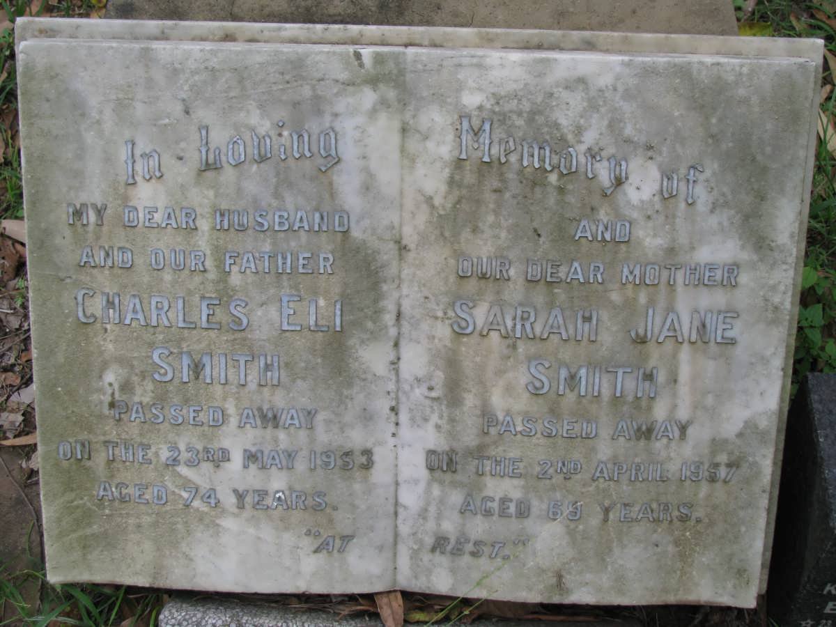 SMITH Charles Eli -1953 &amp; Sarah Jane -1957