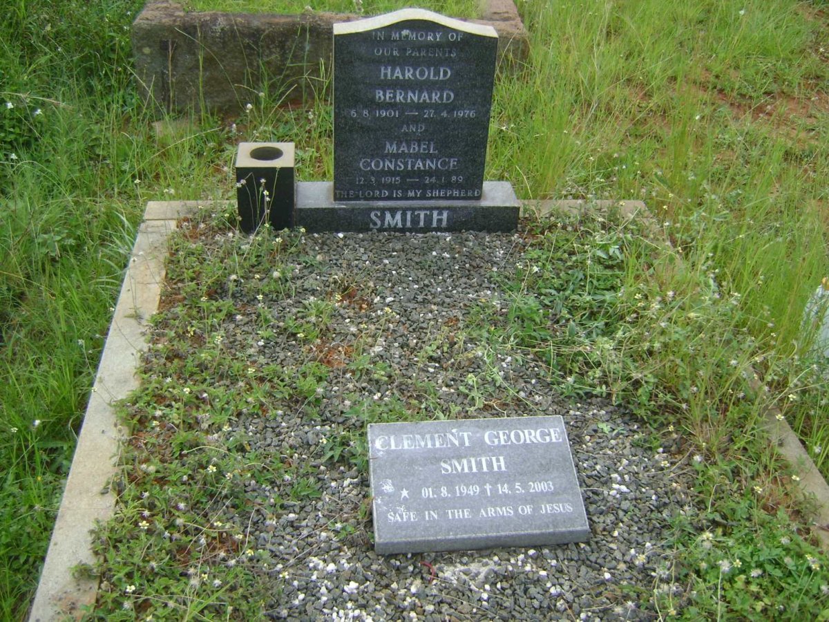 SMITH Harold Bernard 1901-1976 &amp; Mabel Constance 1915-1989 :: SMITH Clement George 1949-2003