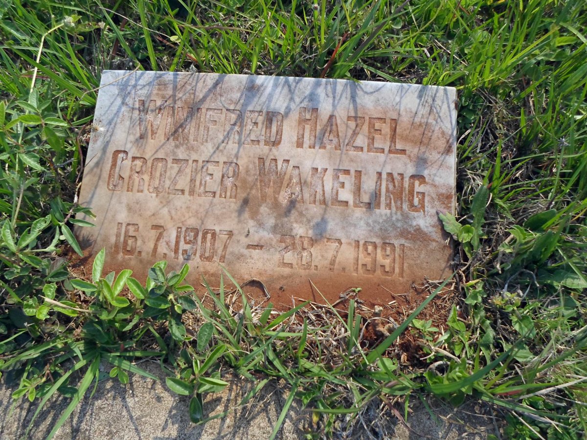 WAKELING Winifred Hazel Crozier 1907-1991