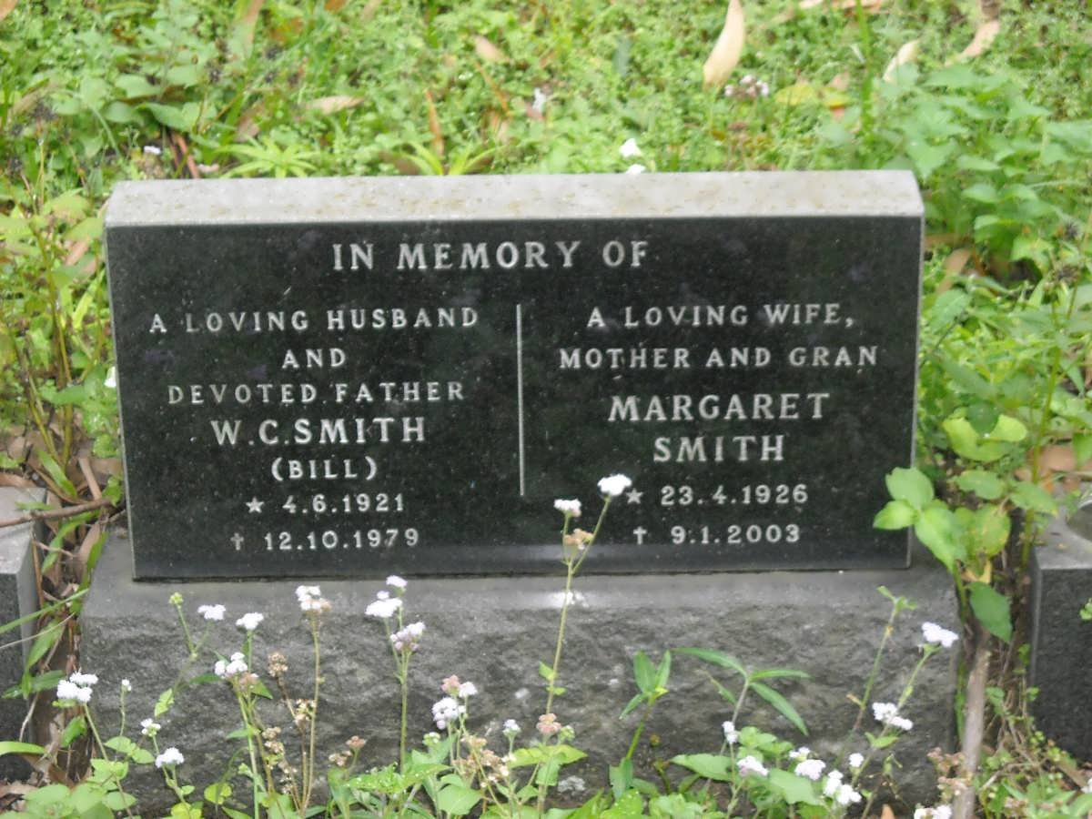 SMITH W.C. 1921-1979 &amp; Margaret 1926-2003