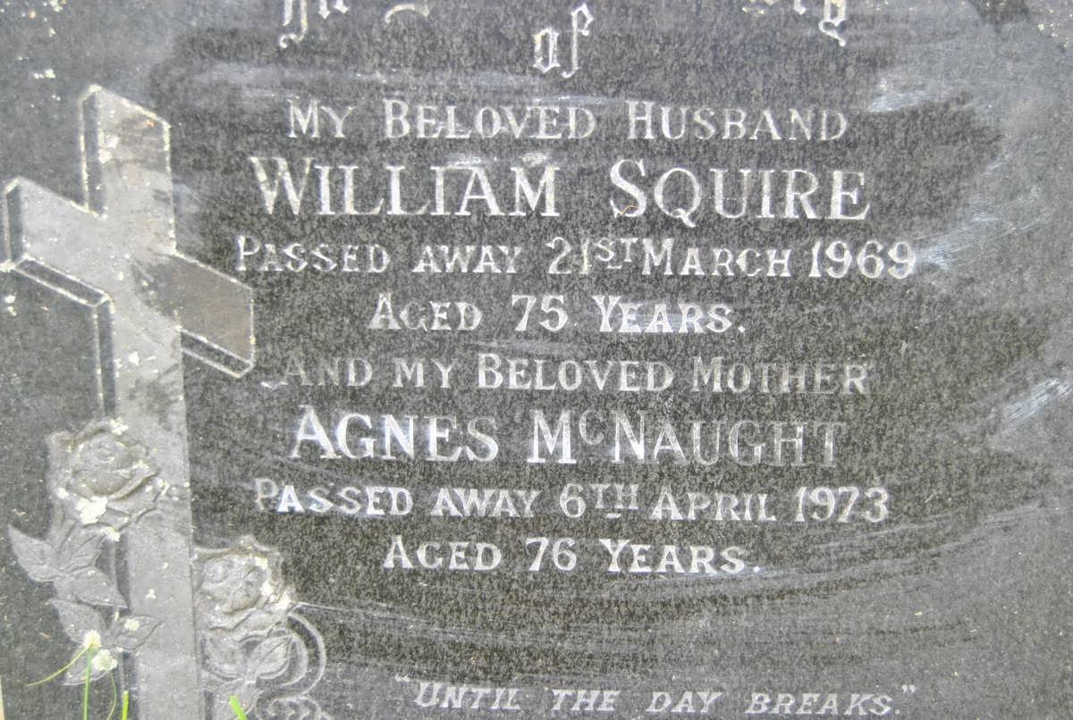 SQUIRE William -1969 :: McNAUGHT Agnes -1973