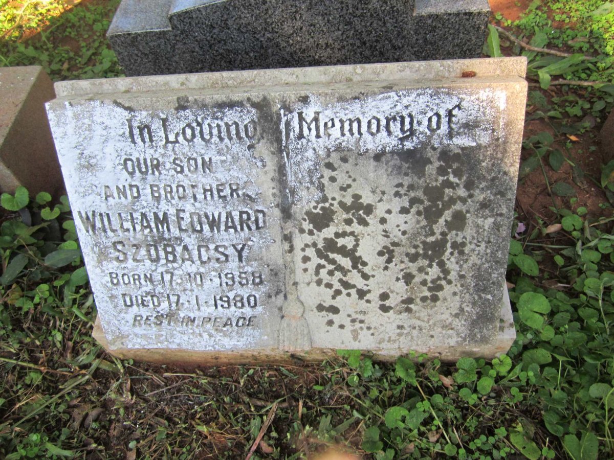 SZOBACSY William Edward 1958-1980