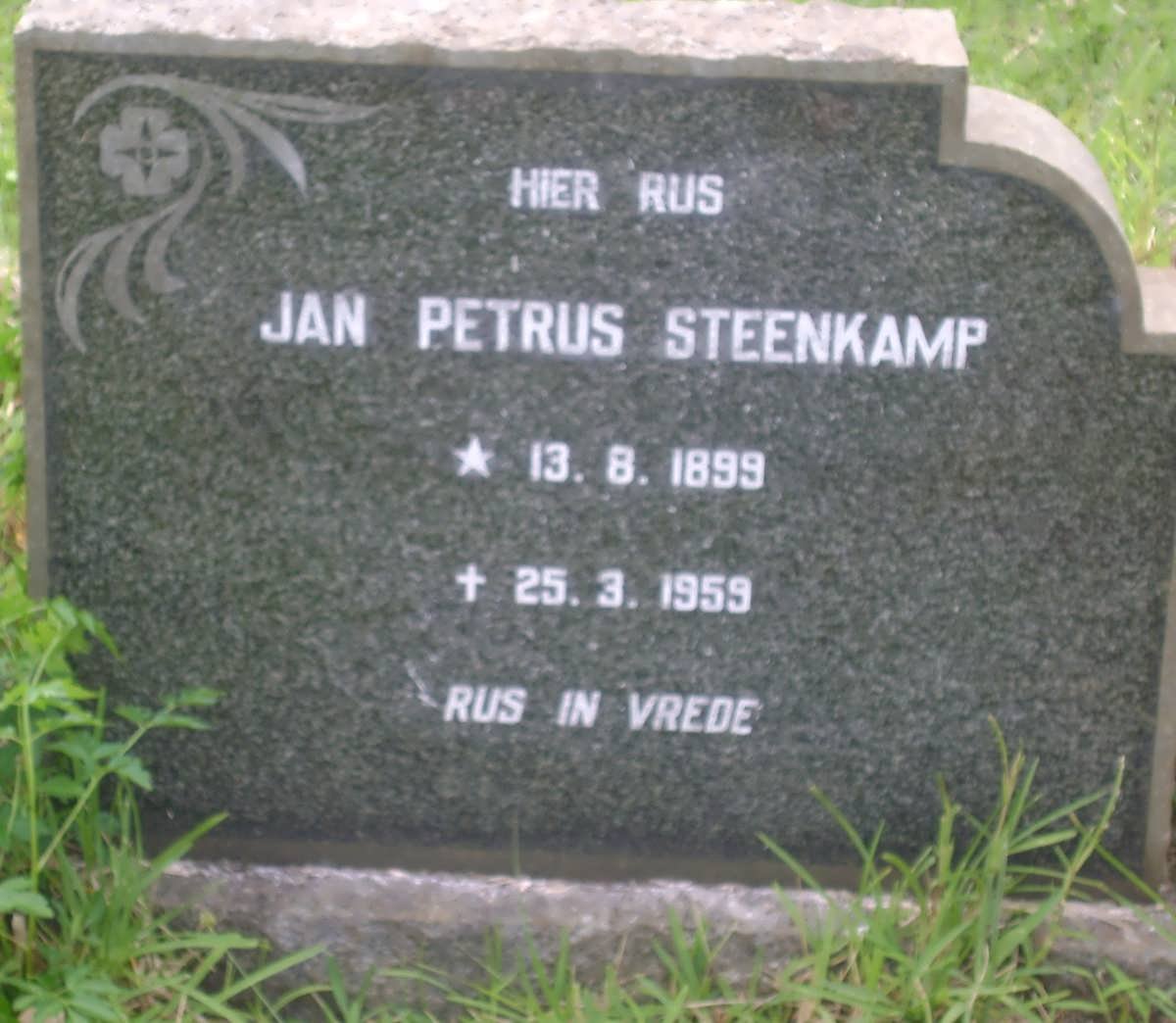 STEENKAMP Jan Petrus 1899-1959