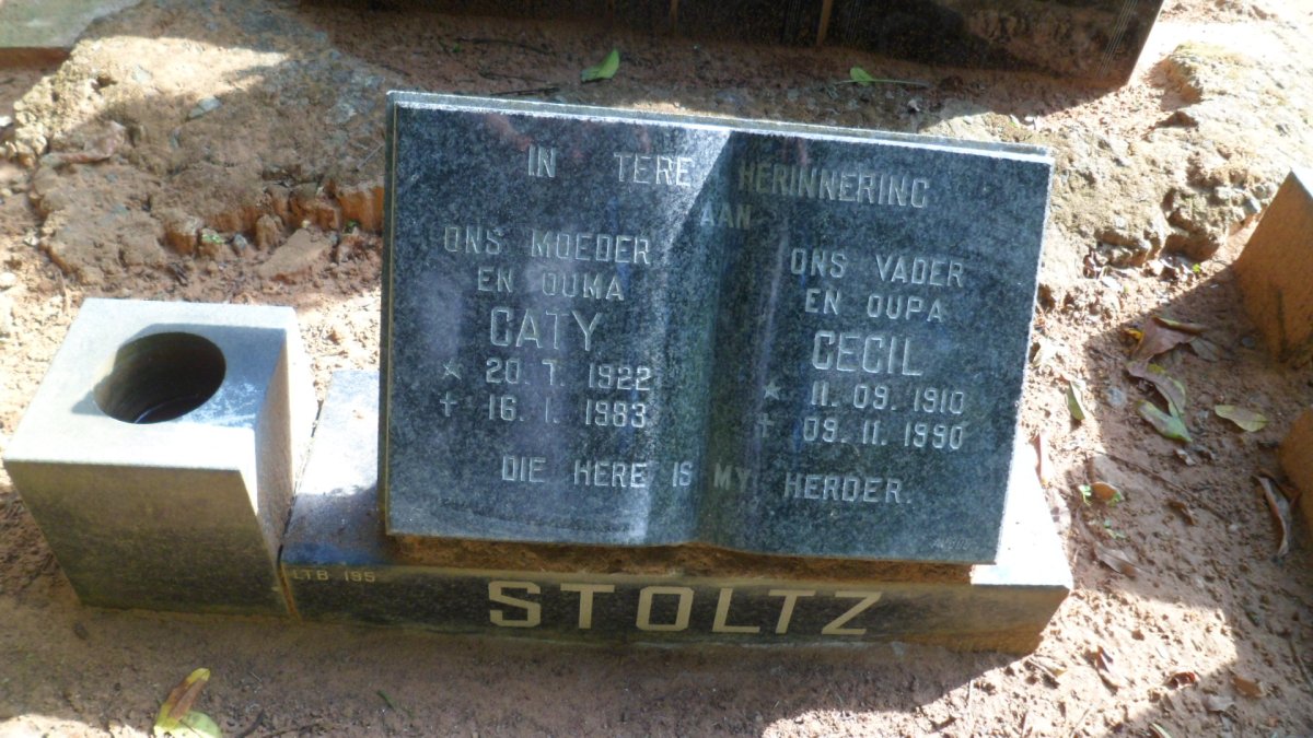 STOLTZ Cecil 1910-1990 &amp; Caty 1922-1983