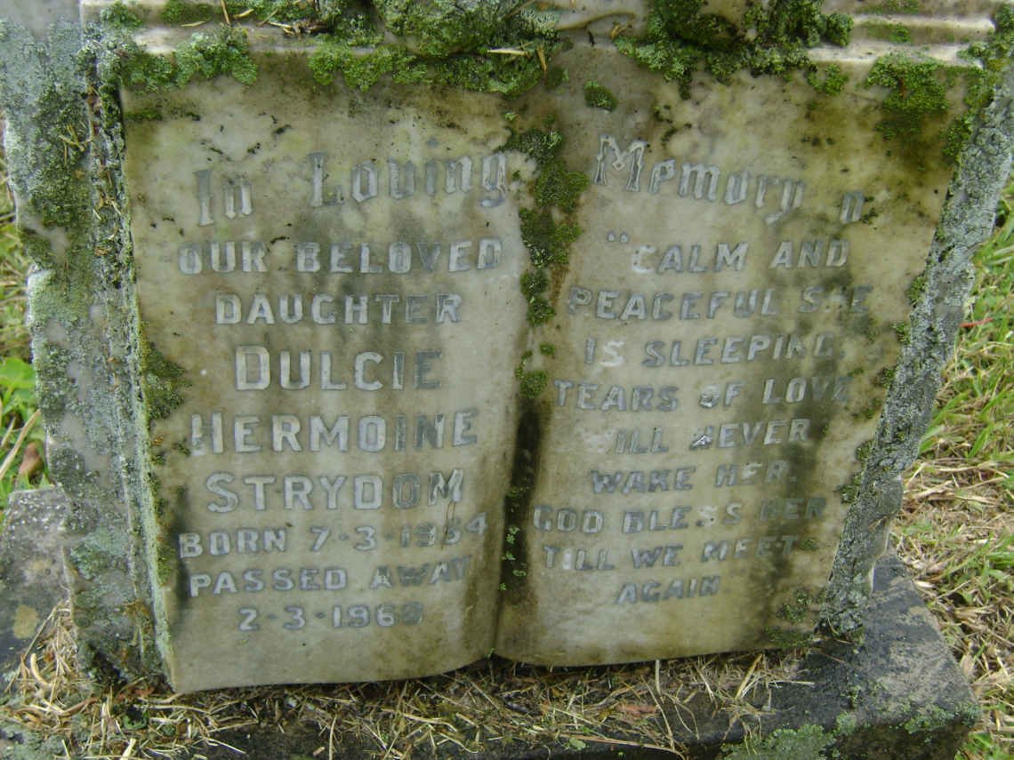 STRYDOM Dulcie Hermoine 1954-1960