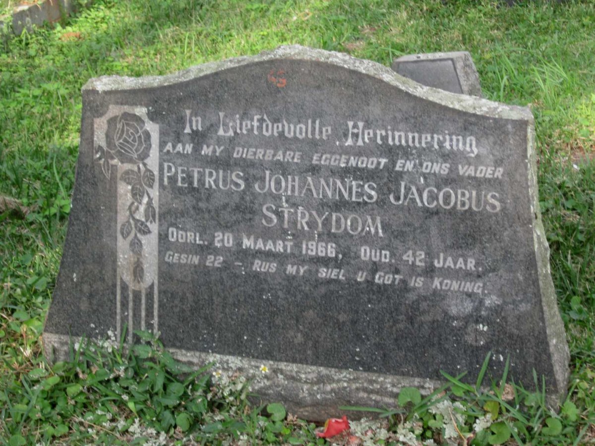 STRYDOM Petrus Johannes Jacobus -1966