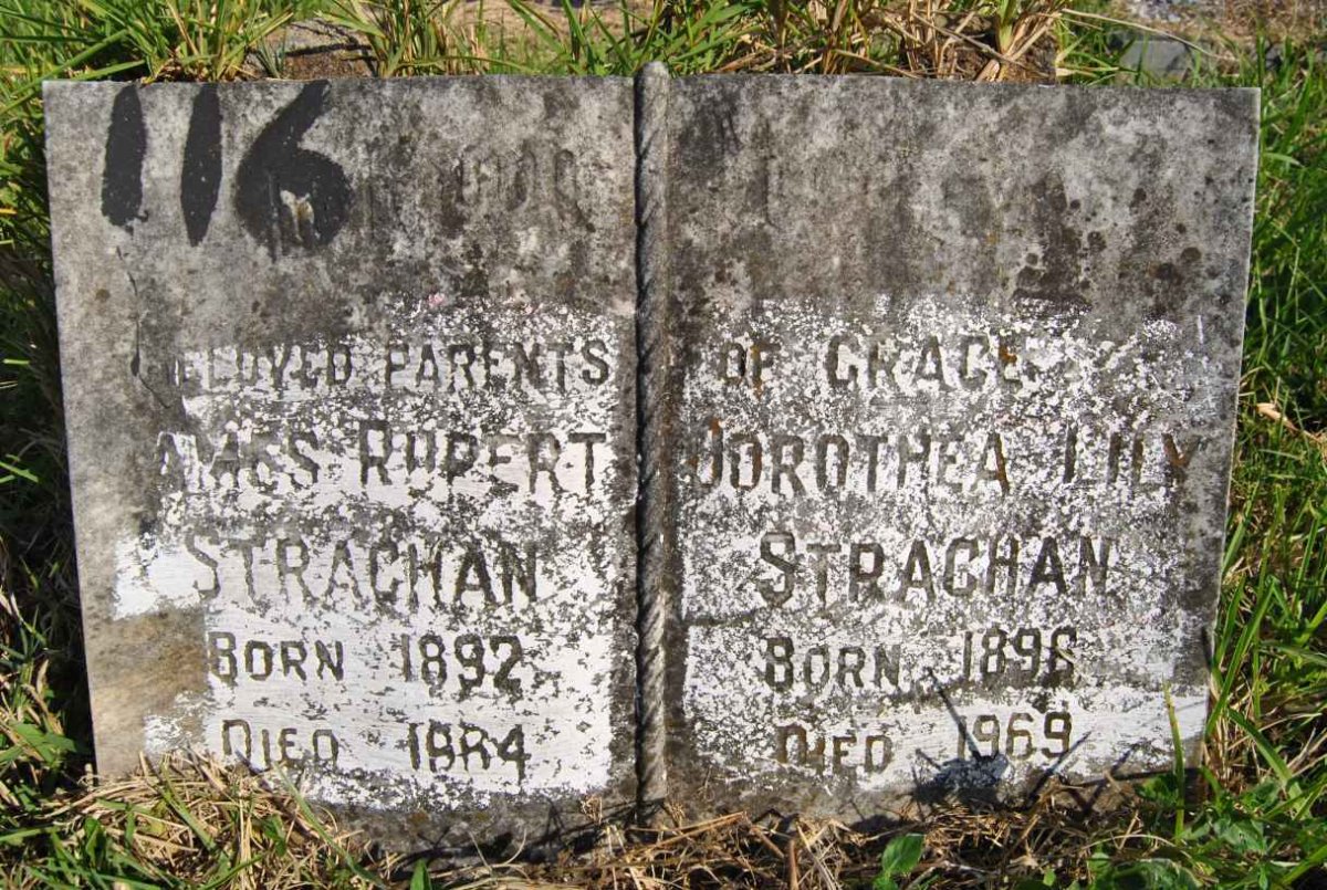 STRACHAN James Rupert 1892-1964 &amp; Dorothea Lily 1896-1969