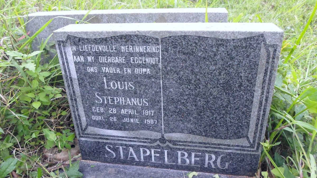 STAPELBERG Louis Stephanus 1917-1987