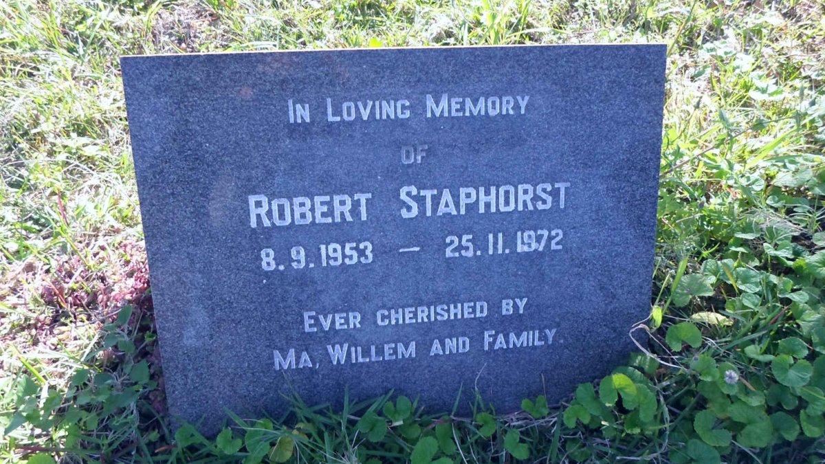 STAPHORST Robert 1953-1972