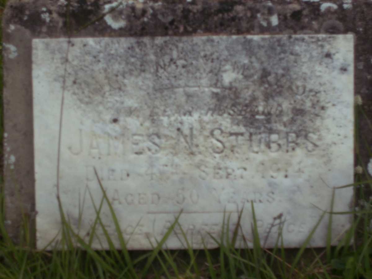 STUBBS James N. -1914