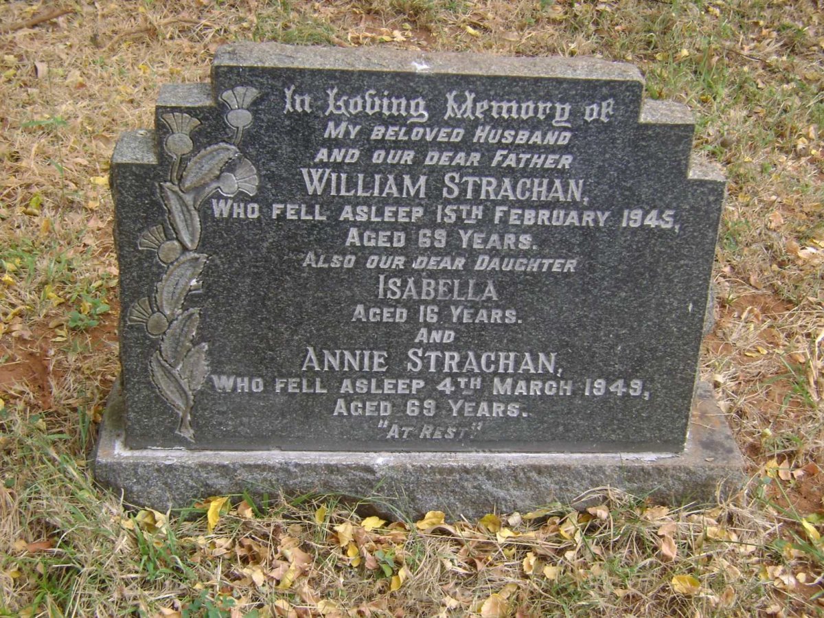 STRACHAN William -1945 &amp; Annie -1949 :: STRACHAN Isabella