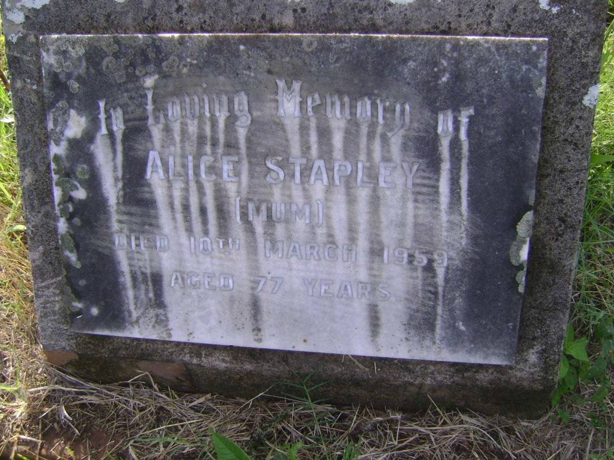 STAPLEY Alice -1959